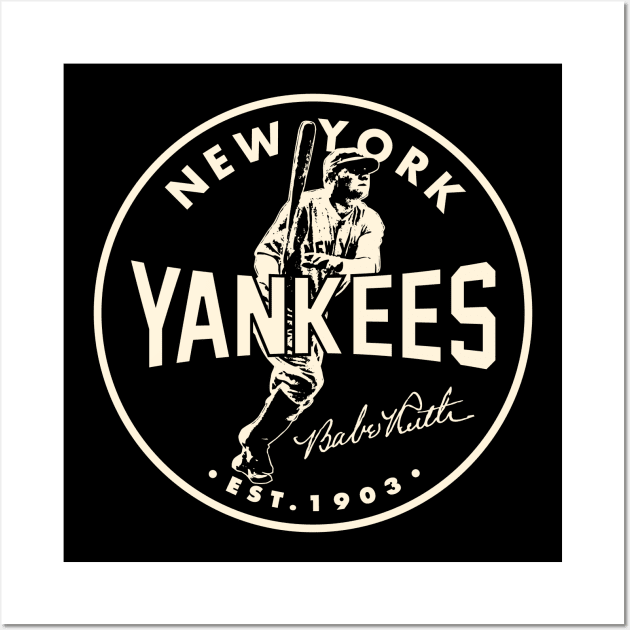 Babe Ruth Yankees 2 by Buck Tee Originals Wall Art by Buck Tee